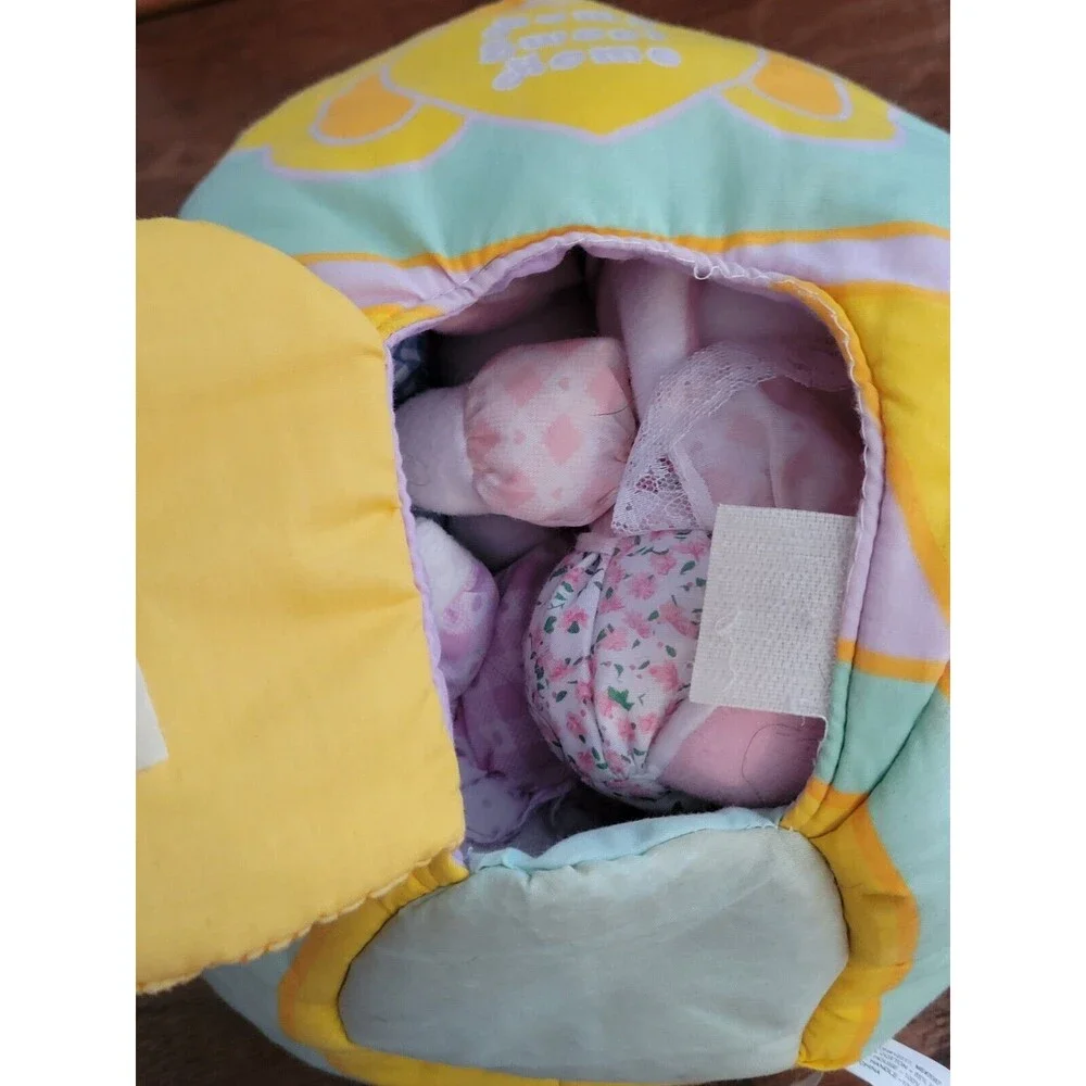RARE Easter Egg Plush Home With Plush Rabbit Family Stuffed Animals